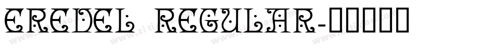 Eredel Regular字体转换